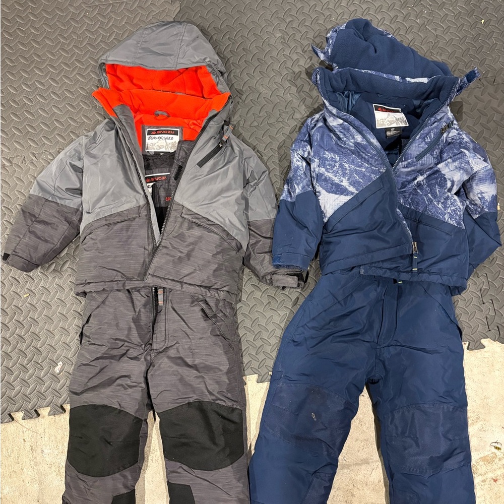 Snozu Red and Gray Snowsuit Set